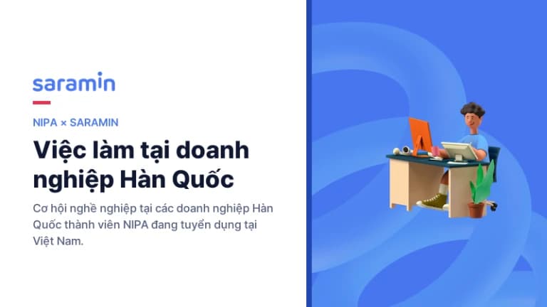NIPA × Saramin — Việc làm tại doanh nghiệp Hàn Quốc